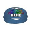 Custom Sport Headband Personalized Design with Your Image Text Moisture Wicking Stretch Headband, Steelblue view 3