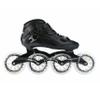 Inline Speed Skates Adult for Women and Mens, Professional Fitness Skating Roller Skates, High Performance Racing Skates, Unisex Black (Blackwhite, US 10 / EU 43) view 1