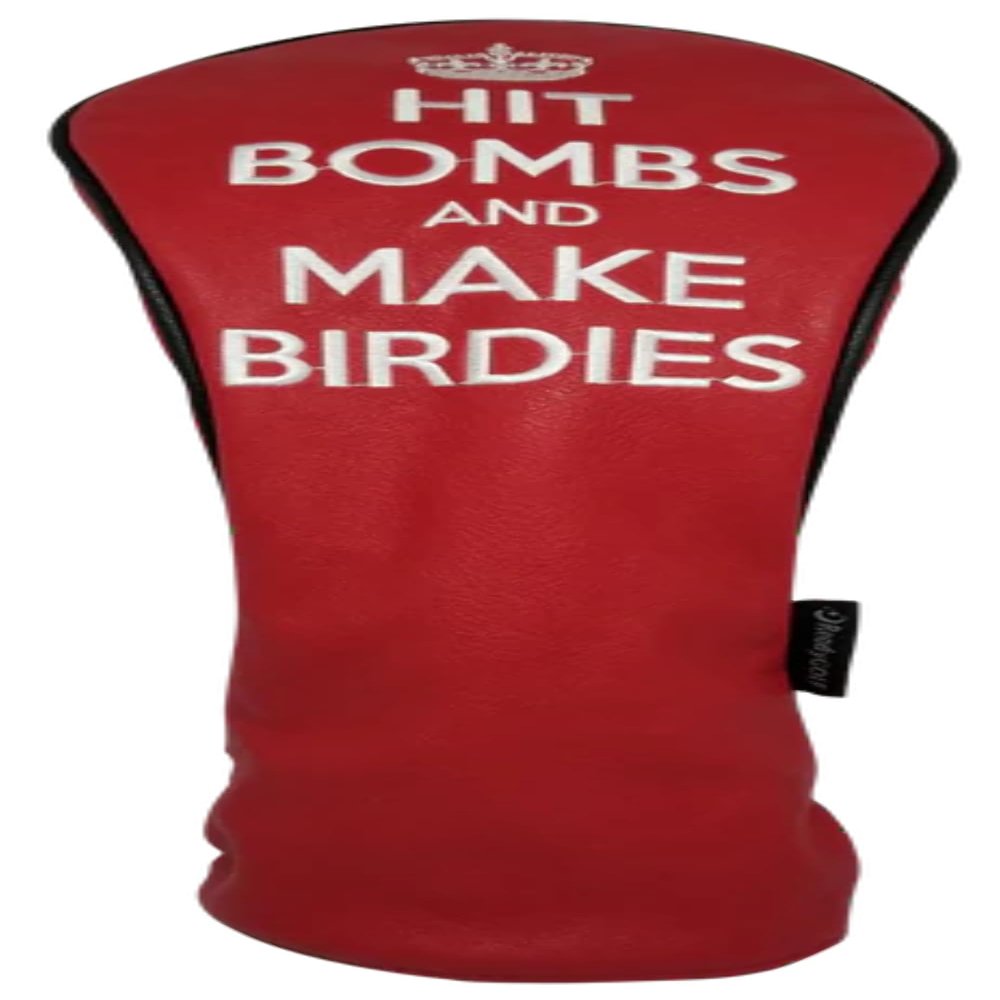 Hit Bombs & Make Birdies Embroidered Driver Headcover by ReadyGOLF