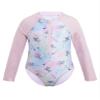 Nikiikoo Kids Girls Long Sleeve One Piece Swimsuits Zipper Rash Guard Swimwear UV Protection Bathing Suit Multi Horse 12 Years view 1