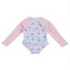 Nikiikoo Kids Girls Long Sleeve One Piece Swimsuits Zipper Rash Guard Swimwear UV Protection Bathing Suit Multi Horse 12 Years view 4
