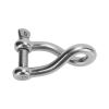 Astibym 12mm Stainless Steel Marine Shackle with Screw Pin, High Breaking Strength Yacht Speedboat Anchor Accessory, for Saltwater Applications view 2