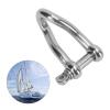 Astibym 12mm Stainless Steel Marine Shackle with Screw Pin, High Breaking Strength Yacht Speedboat Anchor Accessory, for Saltwater Applications view 4