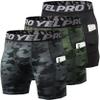 Compression Shorts Men 3 Pack, Dry Fit Compression Underwear Spandex Running Shorts Mens Workout Athletic Short Pocket view 1