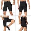 Compression Shorts Men 3 Pack, Dry Fit Compression Underwear Spandex Running Shorts Mens Workout Athletic Short Pocket view 2
