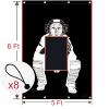 Supvision Batting Cage Backstop with Strike Zone Heavy Duty PVC Coated Oxford Fabric Vinyl Baseball Backstops with Catcher Softball Pitcher Training Equipment Aid 5 x 6 Ft 600D view 2