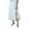 BCBGeneration Women's Relaxed Straight Fit Side Slit Maxi Skirt, Retro Floral, Medium view 1