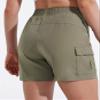 MASKERT Women's Hiking Cargo Shorts Quick Dry Athletic Golf Shorts 5 Inches Lightweight Running Summer Casual Shorts with Pockets, Silver Sage XXL view 2