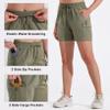 MASKERT Women's Hiking Cargo Shorts Quick Dry Athletic Golf Shorts 5 Inches Lightweight Running Summer Casual Shorts with Pockets, Silver Sage XXL view 3