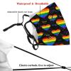 LGBT Pride Rainbow Face Mask for Adults, Washable Face Balaclava Reusable with 2 Filters for Men Women Teens view 4