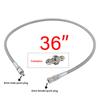HMKUGO Paintball Airsoft Fill Whip Hose Extension - 36 Inch 4500psi Stainless Steel Air Fill Station & Charging System High Pressure Air Tool Fittings with 8MM Quick-Disconnect Plug Adapter view 4