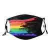 LIANYIDANATA Rainbow LGBT Pride Face Mask Washable, Cloth Breathable Reusable Face Masks with Filters for Adult Women Men view 1
