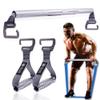 J Bryant Fitness Resistance Band Exercise Bar with Handles Large Hook Heavy Duty Short Bar Squats Full Body Strength Training Portable Home Workout Equipment view 1
