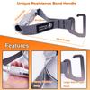 J Bryant Fitness Resistance Band Exercise Bar with Handles Large Hook Heavy Duty Short Bar Squats Full Body Strength Training Portable Home Workout Equipment view 3