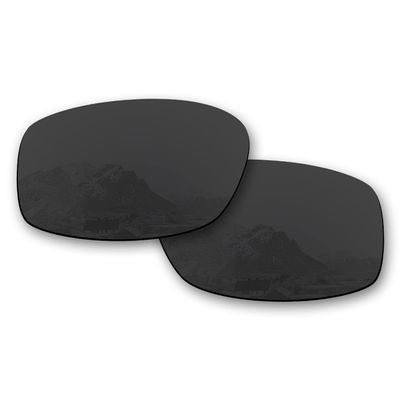 Puzzley Mirror Polarized Replacement Lenses for Wiley X Valor Sunglasses - Retro Black Polarized