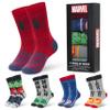 Marvel Mens Calf Socks US Size 7-11, Pack of 5 Soft Crew Socks for Sports, Spiderman Deadpool Avengers (7/11 US, Multi) view 1