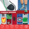 Marvel Mens Calf Socks US Size 7-11, Pack of 5 Soft Crew Socks for Sports, Spiderman Deadpool Avengers (7/11 US, Multi) view 4