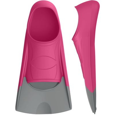 Gintenco Swim Fins, Kids Swim Training Fins for Lap Swimming, Travel Size Flippers with Mesh Bag, Silicone Swimming Fins for Kids Teens Adults Women Men