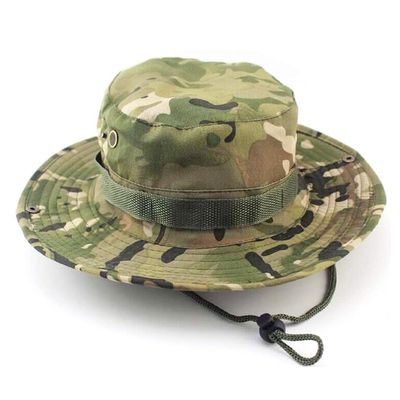 BESPORTBLE Cotton Polyester Blend Camo Hat Boonie for Men Women Adjustable Strap for Outdoor Sports Fishing and Hiking