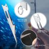 3 Pcs Fishing Line Knot Tyer Quick Tie Fishing Knot Tying Tool Fly Nail Knot Tool Fly Angler Accessories Fly Tying Equipment for Hooks Lures Lines Men, Silver view 3