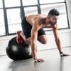 STOROMO Exercise Ball,Yoga Ball(with Exercise Tutorial)Extra Thick Non-Slip,Holds 2500 lbs, Workout Ball for Pregnancy Birthing and Balance Stability (Black, 65cm/25.6in) view 3