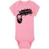 Gaming Baby Onesie and Bib - Tiny Human Joins The Battle - Game Controller (0-3 Month - Pink Fabric - Black Design) view 4