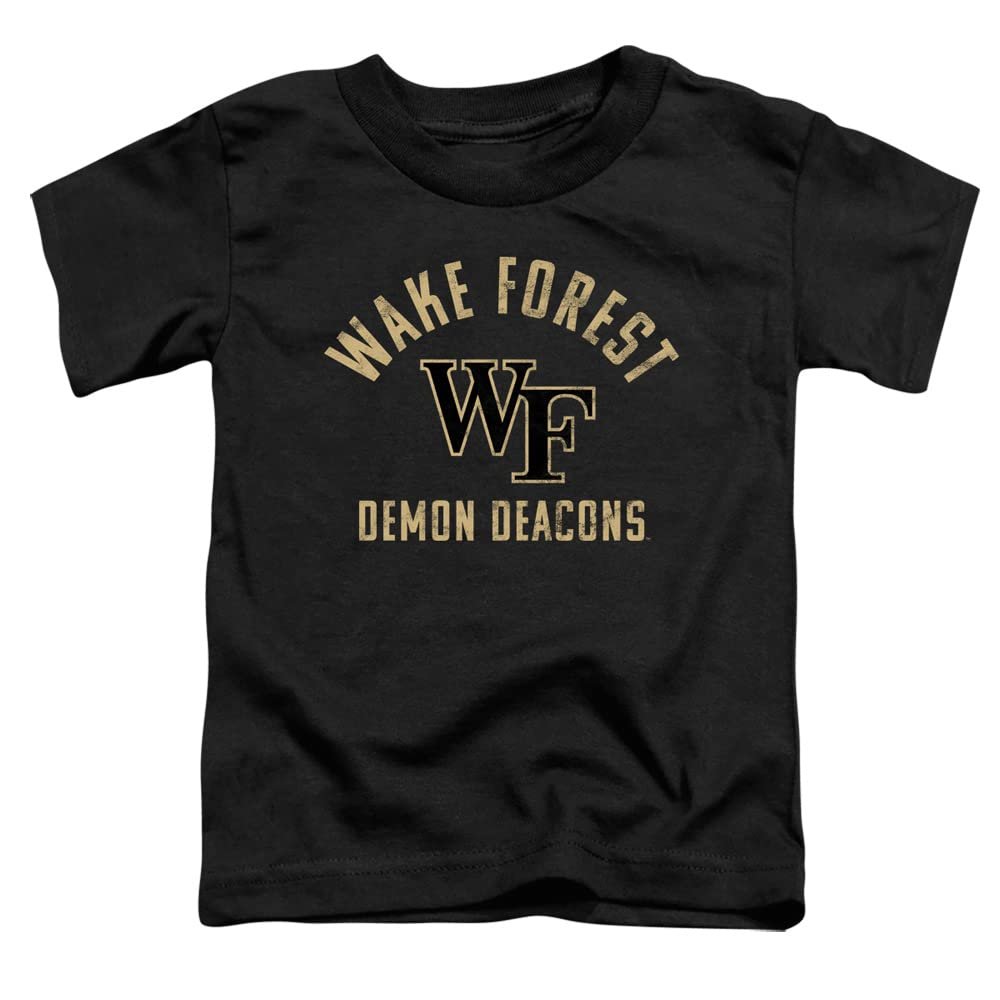 Wake Forest Demon Deacons Official Demon Deacons Logo Unisex Toddler T Shirt,Black, 3