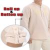 Bonnorth Men's Grandpa Fathers Day Loose Fit Shirt Mens Big and Tall Pirate Roomy Shirts for Men Beach Yoga Clothing Khaki XL view 3