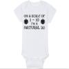 Gaming Baby Onesie - On A Scale Of 1-10 I'm A Natural 20 (0-3 Month - White Fabric - Black Design) view 4