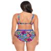 Skinny Dippers Women's Swimwear Tapestry Cherry Dip High Waist Tummy Control Swim Bottom, Multi, Small view 3