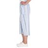Alfred Dunner Women's Stripe Linen Patch Pockets Capri Size 10 Multi view 4