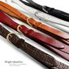 Women's Dress Belt Casual Fashion Waist Skinny Belt 1"(25mm) wide, Multi-Style Options (Style 1 - Premium Leather Smooth Navy, 40) view 2