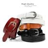 Women's Dress Belt Casual Fashion Waist Skinny Belt 1"(25mm) wide, Multi-Style Options (Style 1 - Premium Leather Smooth Navy, 40) view 4