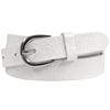 Women's Dress Belt Casual Fashion Waist Skinny Belt 1"(25mm) wide, Multi-Style Options (Style 1 - Premium Leather Alligator White, 34) view 1