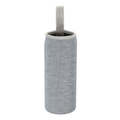 MECCANIXITY Water Bottle Sleeve 500ml Neoprene Carrier Insulated Non Slip Protective Glass Bottles Cover with Strap for Cool or Hot Drinks, Grey 8 Pack