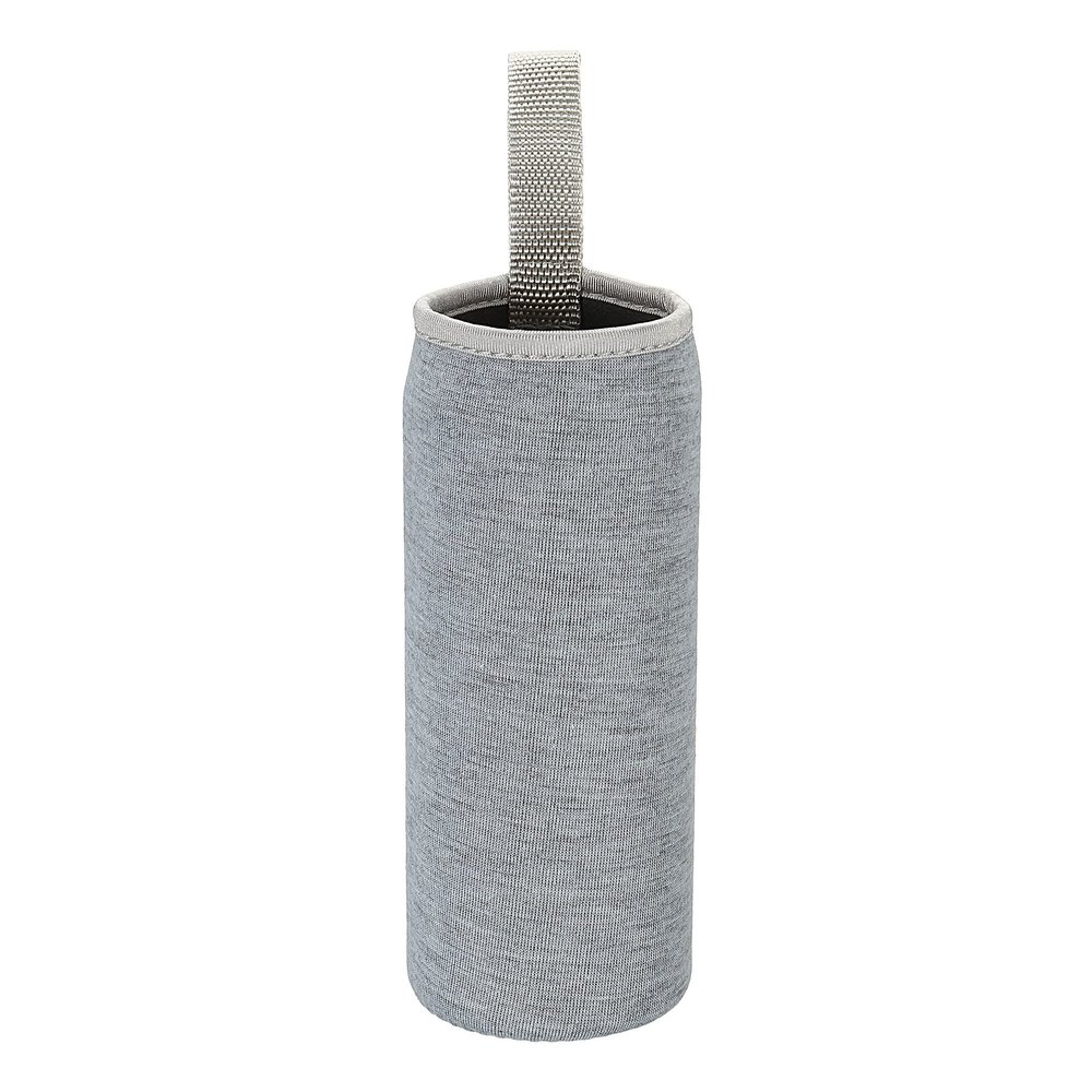 MECCANIXITY Water Bottle Sleeve 500ml Neoprene Carrier Insulated Non Slip Protective Glass Bottles Cover with Strap for Cool or Hot Drinks, Grey 8 Pack