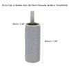 MECCANIXITY Water Bottle Sleeve 500ml Neoprene Carrier Insulated Non Slip Protective Glass Bottles Cover with Strap for Cool or Hot Drinks, Grey 8 Pack view 2