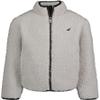 Nautica Boys' Full Zip Fleece Jacket, Kangaroo Pockets, Made With Lightweight Fleece, Light Grey/Sherpa, 7 view 1