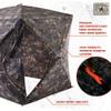 Rig'Em Right Waterfowl HydeOut Blind, Compact Two-Hub Turkey and Deer Hunting Blind, Camo Concealment and High Wind Stability, Gore Optifade Timber view 4
