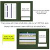 10X16 Black Golf Scorecard Photo Frame with Optional Engraved Plate; Moulding blk-001, NEW Fairway Green Mat (holds up to 6X8 vertical or horizontal scorecard and VERTICAL 4x6 or 5x7 picture); card and photo not included; UPDATED AUG. 2025 view 3