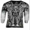 Xtreme Couture by Affliction Men's Thermal Shirt Catacombs (XL) White view 4