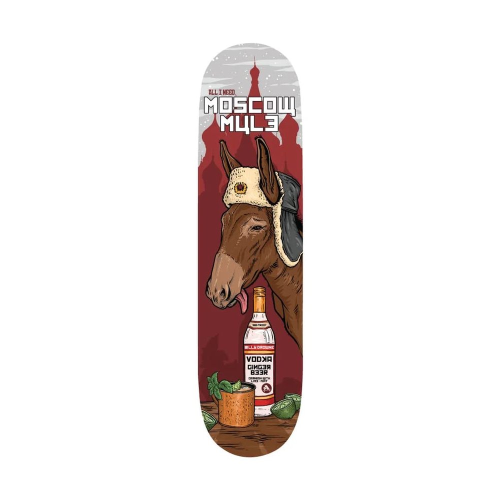 ALL I NEED DROWNE Moscow Mule Skateboard Deck 8.5