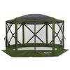 Lightspeed Outdoors Pop-Up 6-Sided Screen Shelter, Camping Gazebo, Green view 1