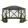 Lightspeed Outdoors Pop-Up 6-Sided Screen Shelter, Camping Gazebo, Green view 2