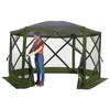 Lightspeed Outdoors Pop-Up 6-Sided Screen Shelter, Camping Gazebo, Green view 3