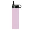 LaserGram Personalized Water Bottle, Lacrosse Sticks, Stainless Steel Double Wall Vacuum Insulated with Flip Top Straw, Custom Engraved Gift (20oz / 590ml Lavender) view 2