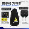 JOOLA Vision Duo Pickleball Cover and Bag - Sling Bag for Paddles & Accessories - Easily Fits Two Paddles, Two Pickleball Balls, & Small Accessories - Includes Hideaway Fence Hook - Black view 2
