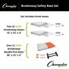 Champion Sports Breakaway Safety 3-Piece Baseball Base Set with Double First Base - Molded Rubber, Official Size, Heavy-Duty All Rubber Construction view 3