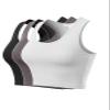 MixMatchy Women's Workout Crop Tank Tops Racerback Running Yoga Tanks Cotton Sleeveless Gym Shirts 3 Pack - Black/White/Ash Grey L view 1