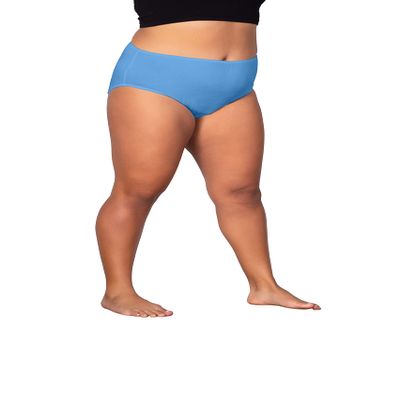 On the Plus Side Marine Blue 100% Cotton Ultra Soft Solid Underwear 1X